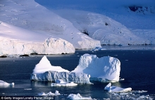 Shedding chunks of ice