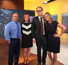 Prof. Emanuele Di Lorenzo at Weather Channel with Jim Cantore and Jen Carfagno